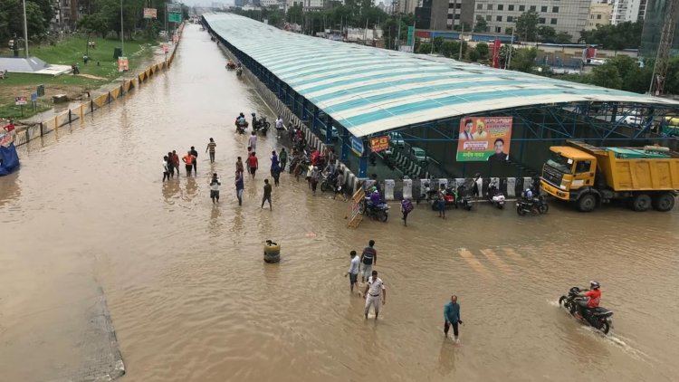 Delhi crosses annual rain mark, Gurugram flooded again amid downpour